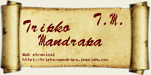 Tripko Mandrapa vizit kartica
